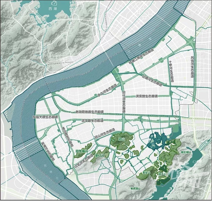 c形山水融城这里是杭州滨江区未来的模样