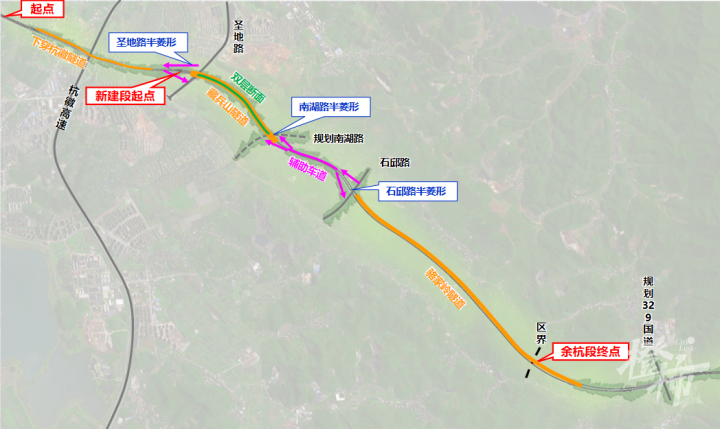 杭州中环将设置这些出入口,塘栖,东湖新城都能方便进出