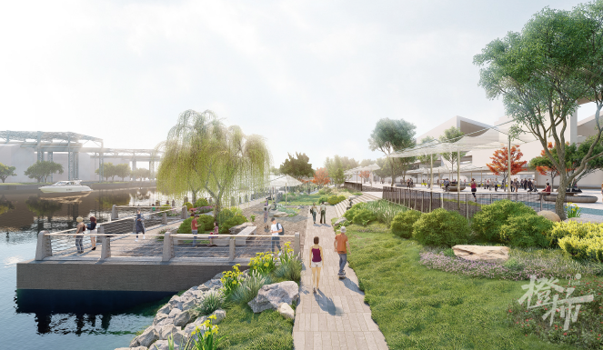 新建多座步行桥大型体育公园亲水平台大运河滨水公共空间计划2023年底