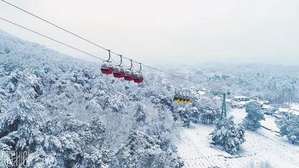 杭州西湖,雪景,新新饭店,北高峰索道,断桥残雪