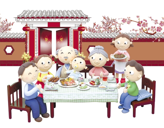 围着火炉,过一个最传统的年