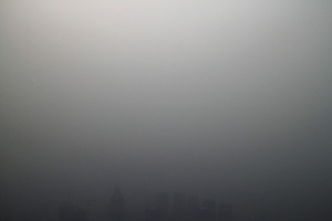 昨天杭州上空的霾到底有多厚？