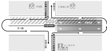 杭州德胜高架全线通车 保俶路文一路口南北向却封上了