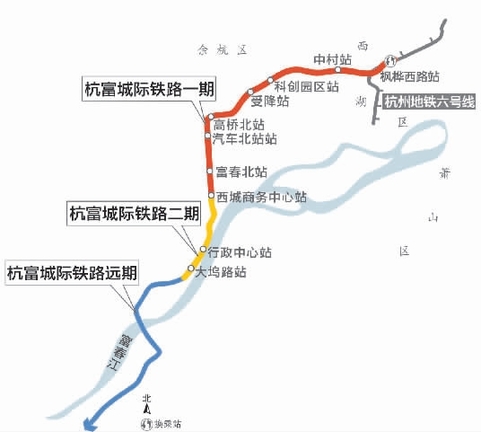 杭州到富阳的城际铁路列入近期建设计划