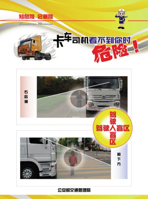 两个视觉盲区两起事故司机和行人都要当心啊