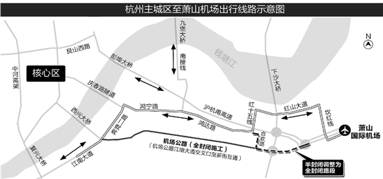 明年底，萧山机场公路高架桥力争建成通车