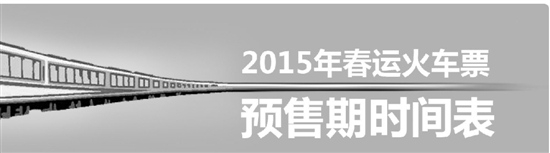 春运火车票本周日开抢 最全最新信息看这里