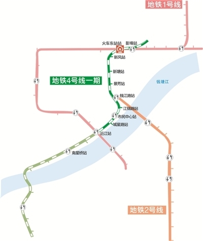 杭州地铁四号线规划图片
