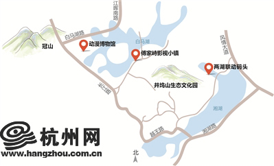 白马湖8.5公里旅游线路规划图