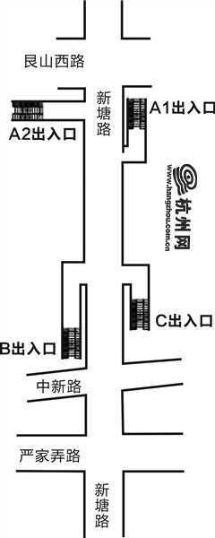 杭州地铁4号线新塘站 明天开通试运营