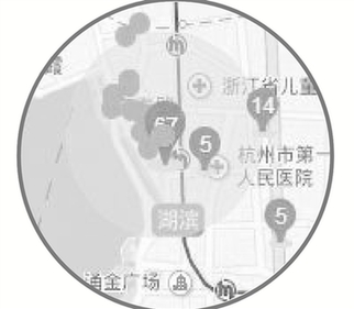 比如杭州，在上城区东坡路口附近（半径1500米以内），一年里案件数高达67件，是杭州醉驾最高发地段。