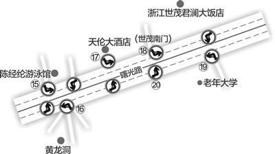 杭州主城区27个路口路段全天禁左