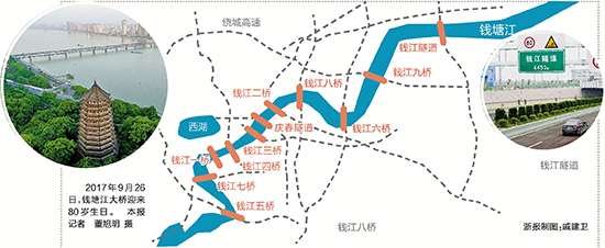 大桥飞架之江岸 写在钱塘江大桥通车80周年之际