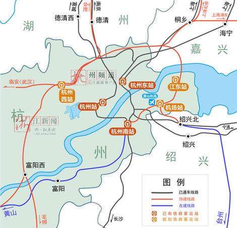 重磅！杭州将新增6条高铁线路变身“高铁之城”