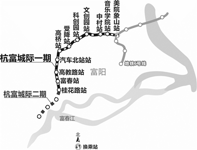 杭富线站点线路图图片