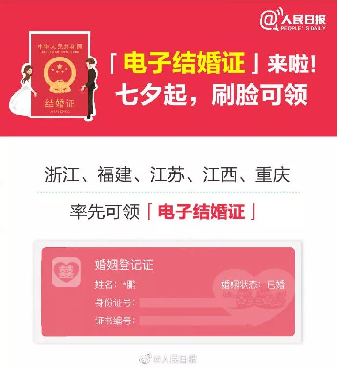 七夕开始 杭州可以跨区登记 刷脸领结婚证!