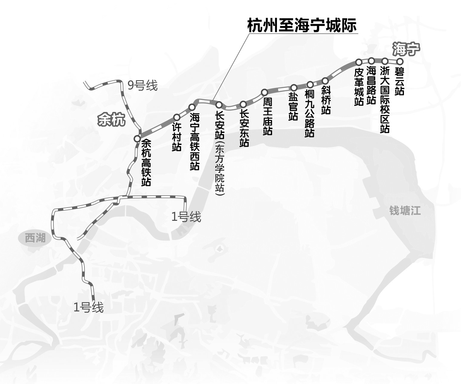 海宁杭海轻轨路线图图片