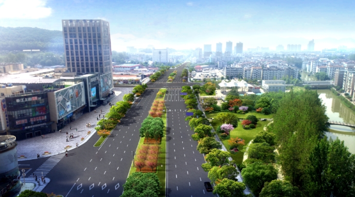 富阳恩波大道即将改造,效果图出炉!