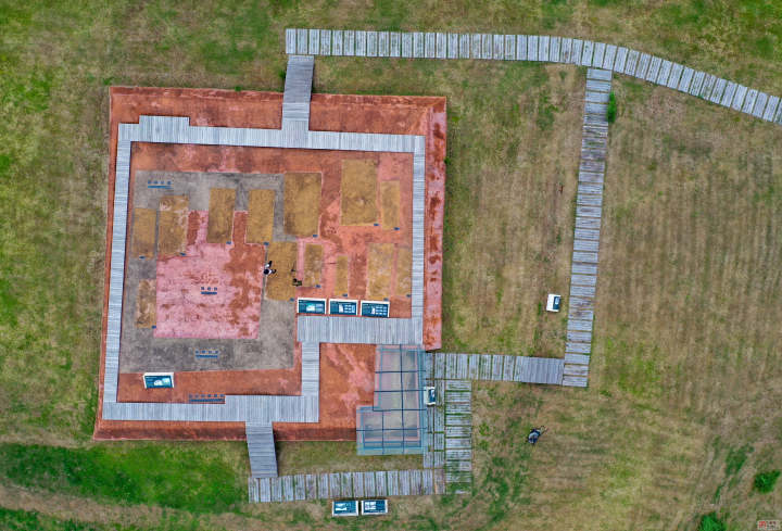 杭州瑶山遗址公园揭盖头国庆节正式对外开放