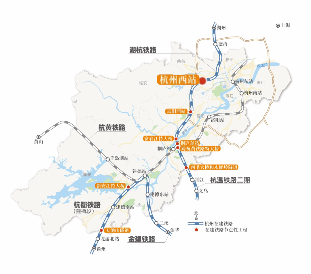 杭州西站枢纽多个工程传来最新进展!未来,从西站出发可前往