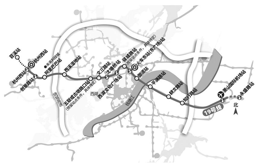 杭州19号线地铁线路图图片