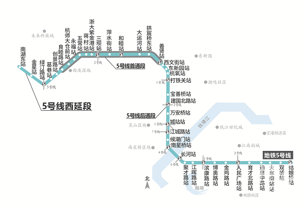 杭州地铁19号线机场轨道快线站名批复计划今年建成地铁3号线北延段5号