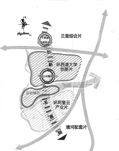 杭州云谷规划区域图图片