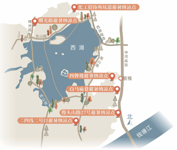 杭州六处避暑纳凉点今起免费开放两个月 亲测只有24