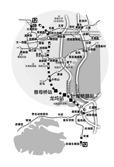 杭州地铁四期又有新动向 12号线有3个车站位置基本明确了