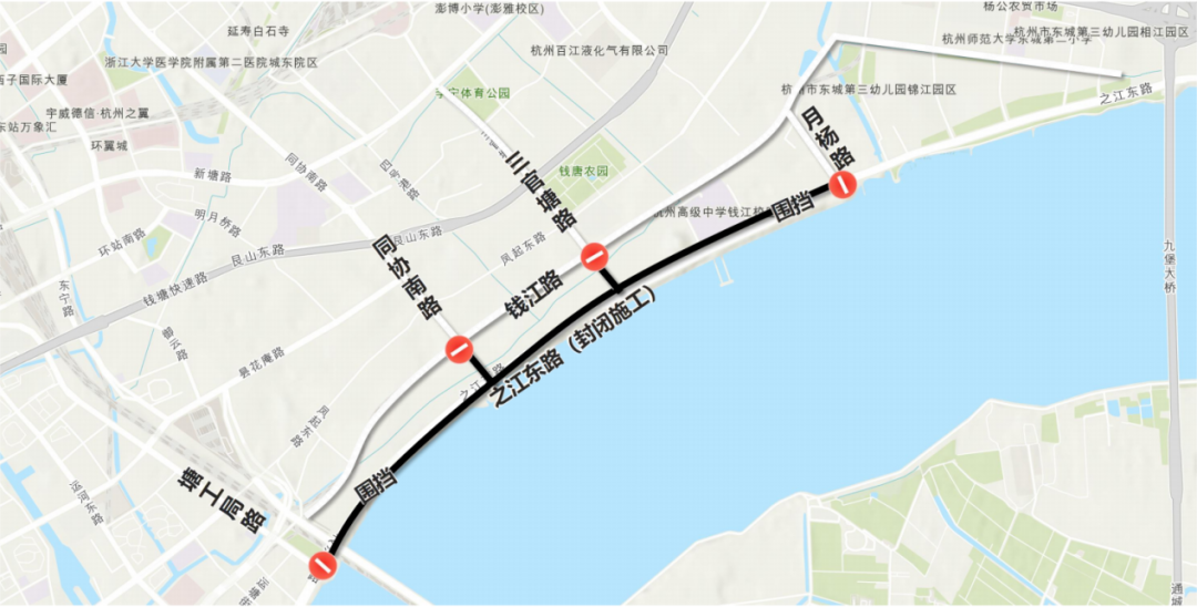 明起，钱塘江边这段重要道路全封闭施工！绕行攻略请收好