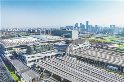 开通运营一周年 累计到发旅客700万人次 杭州西站国际化轨道新城轮廓初显