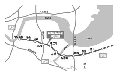 连接杭州与宁波的第二条高速公路今年年底要通车了