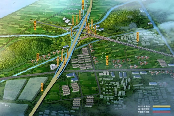 杭州中环有新动向 重要部分104国道杭州河庄至衙前段工程（萧山段）一阶段全面开工