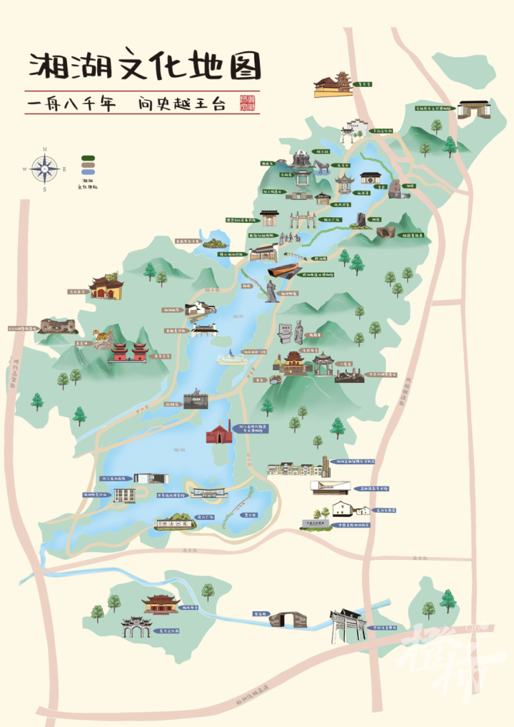 萧山湘湖景区地图图片