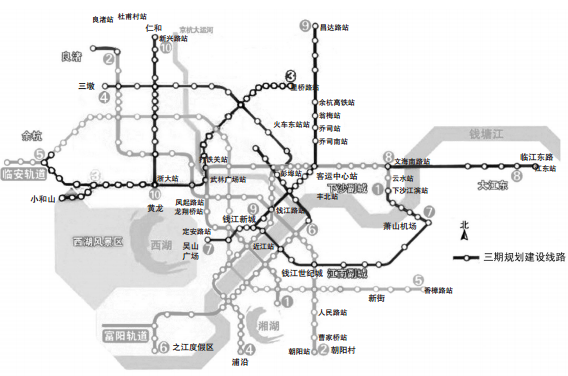 地鐵三期批覆在即 2022年前杭州10條地鐵串聯9大城區