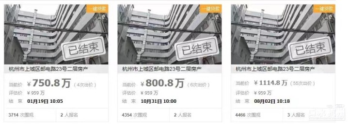 半年内3次悔拍，西湖边这套法拍房什么情况？-杭州新闻中心-杭州网