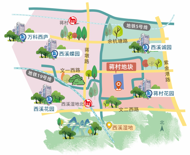 蒋村板块示意 制图 高薇 图片