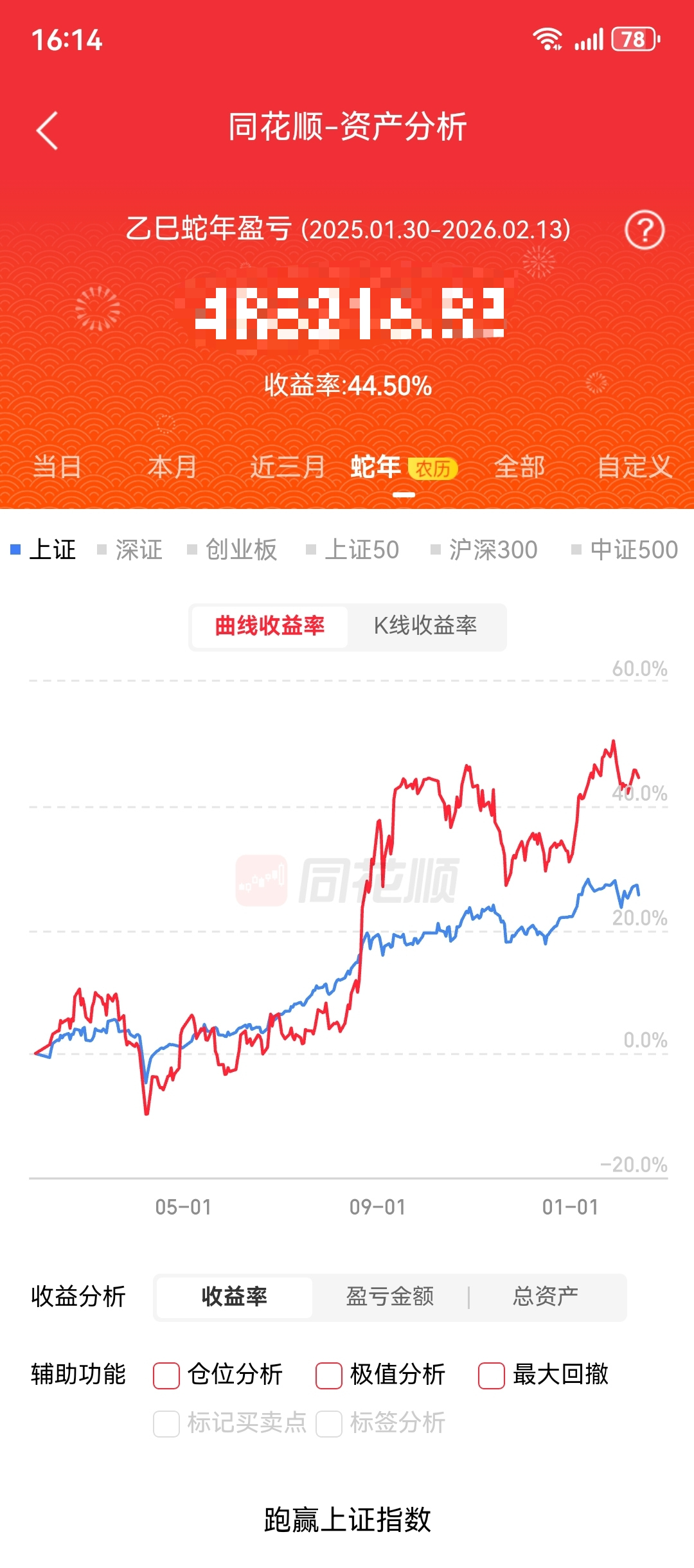 张先生蛇年投资收益