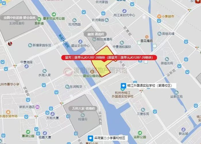 景芳三堡单元JG1207-28地块区位图