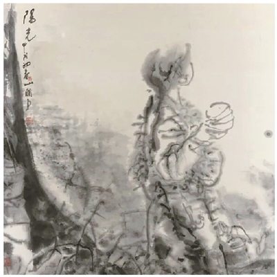 《阳光》 吴山明 1994年