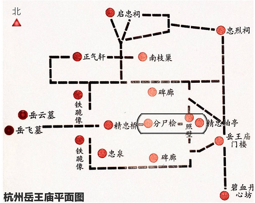 青山有幸埋忠骨 柏树无辜辨忠奸 岳庙里的两棵树 杭州网新闻频道