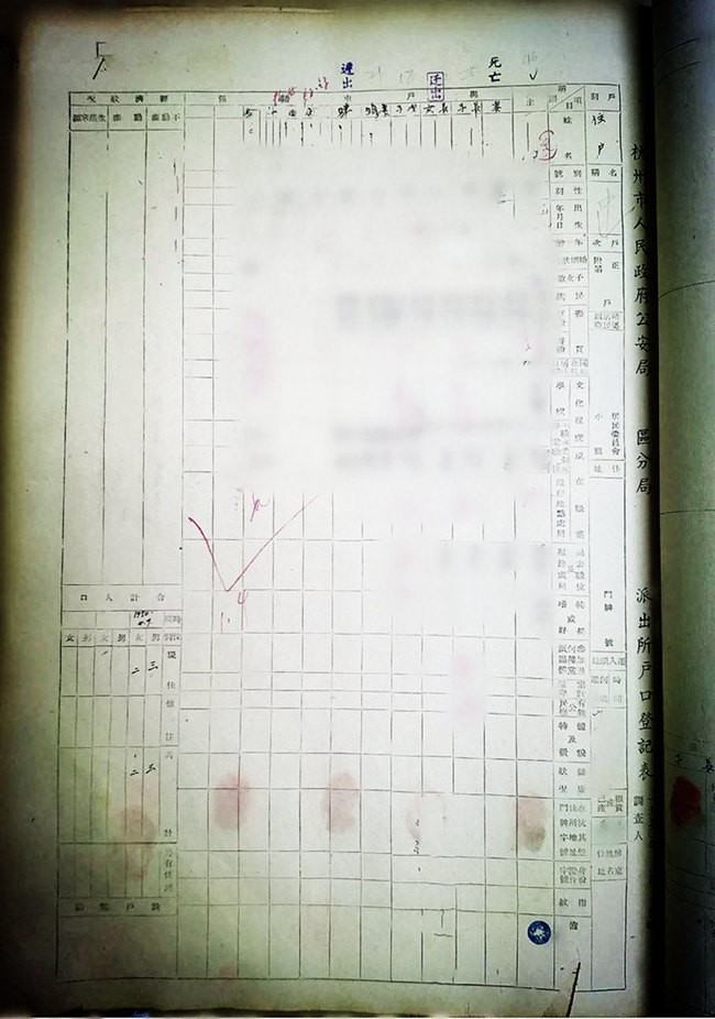 杭州户籍,何敏,身份证,户口,闸弄口派出所户籍内勤