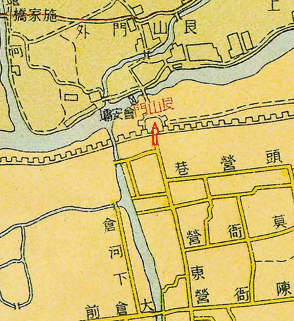 杭州古城门地图图片